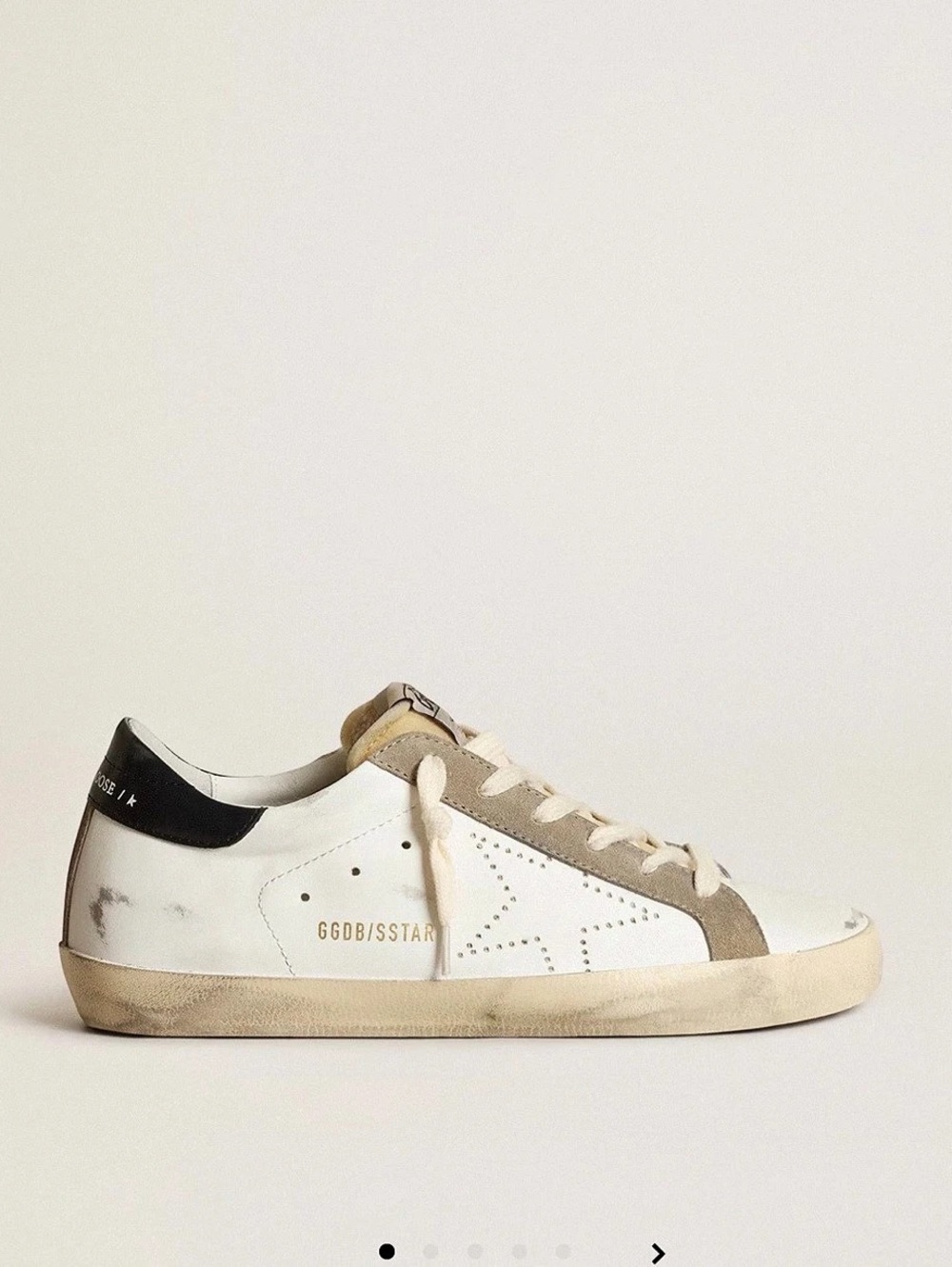 Golden Goose Super-Star with Suede Star and Blue Heel Tab Women's Sneakers EU 38